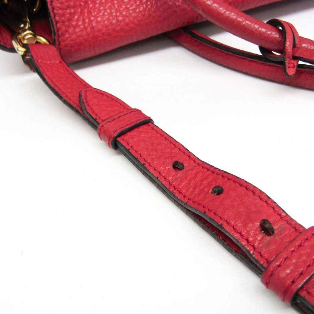 PRADA Red Leather Shoulder Bag - Picture 15 of 16